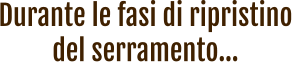 restauro serramenti